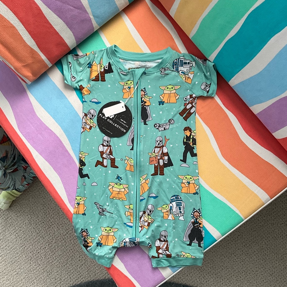Little Sleepies Shorty Grogu and Friends NWT 18-24 months